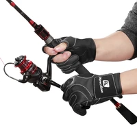 fishing gloves waterproof anti slip fishing gloves carp outdoor 3 fingers cut fishing gloves fishing accessories