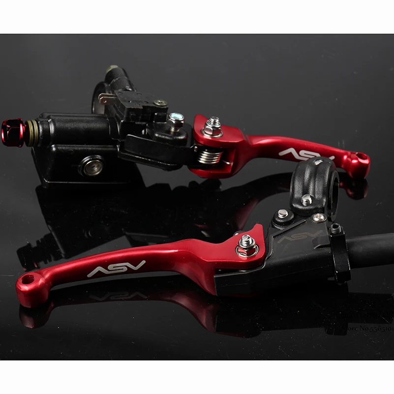 

12pcs CNC Folding Brake Lever ASV Clutch Lever With Front Pump Fit Motorcycle Dirt Bike Motocross Off Road CRF KLX YZF RMZ