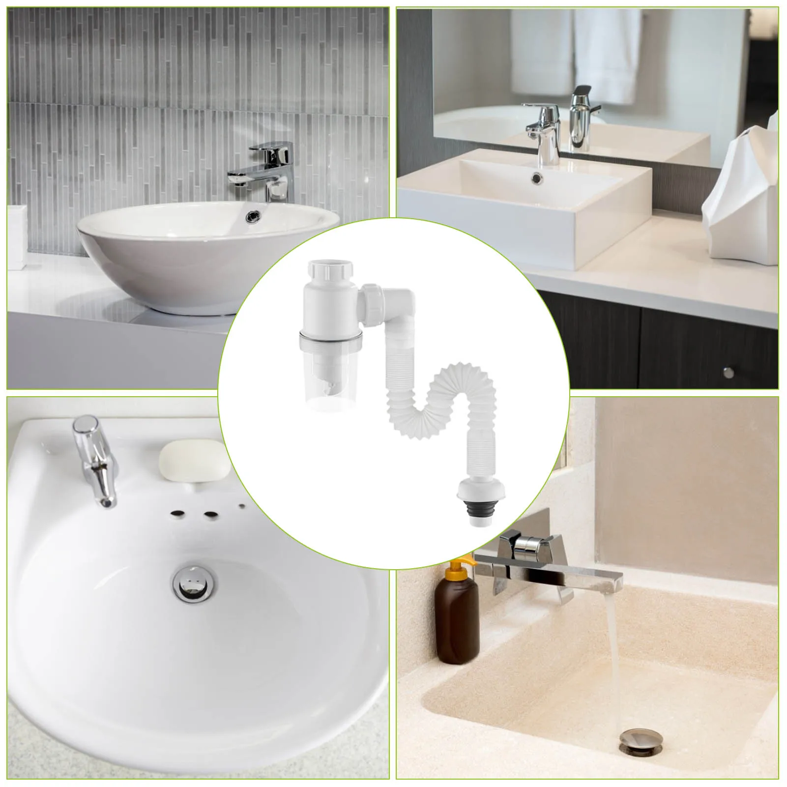 Sewer Drain Pipe Washing Machine Connector Anti-odor Telescopic Flexible Bathroom Sink Accessories Regular | Дом и сад