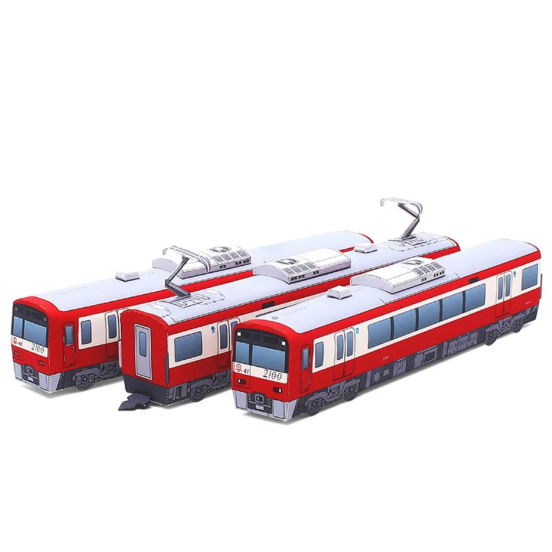 Японский Электропоезд Keikyu 2100 мини локомотивы складные бумажные 3d модели ручной
