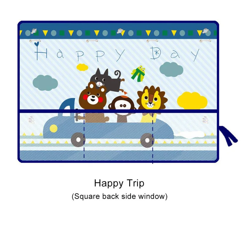 Мультипликационный Универсальный Автомобильный солнцезащитный занавес с