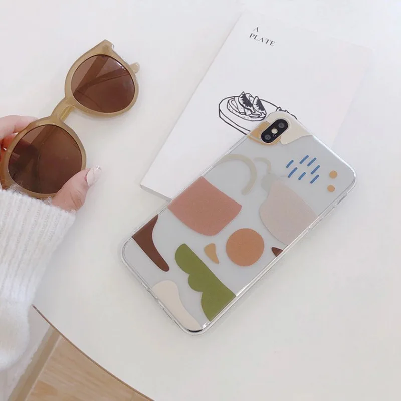 

geometry Shap graph Phone Case For iPhone 12 11 Pro XS MAX 7 XR X 8 6 Plus Soft Cover Fundas