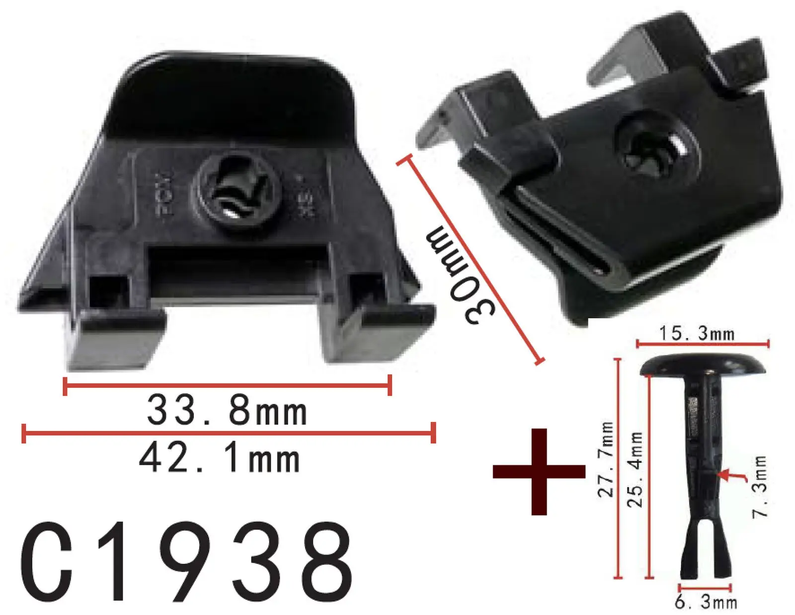 100 и 5387930050 штырьков для TOYOTA Prius крепление на крыло переднего бампера 4774958010