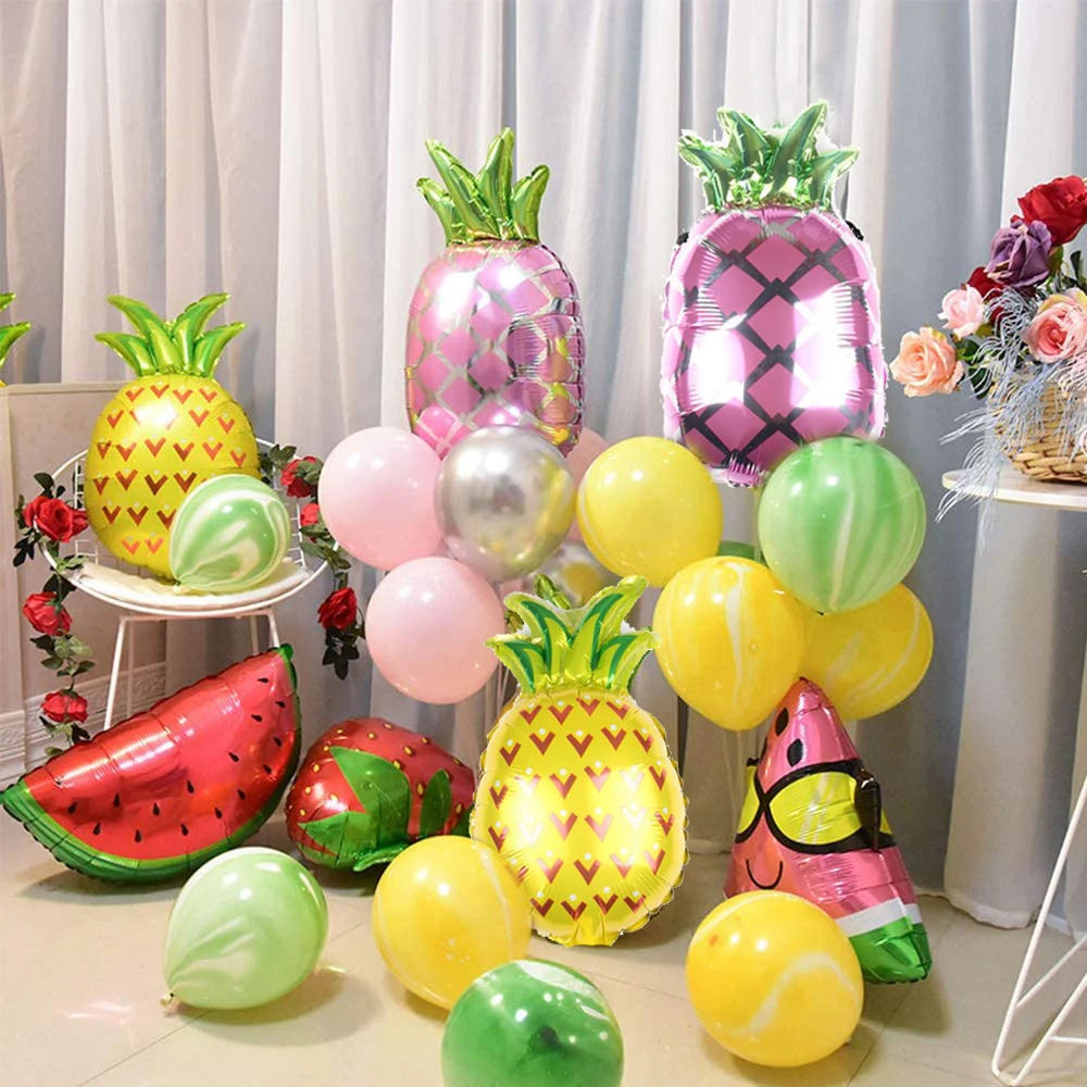 Летняя Гавайская платье для вечеринки Декор 16 дюймов ананас оранжевый фруктов с