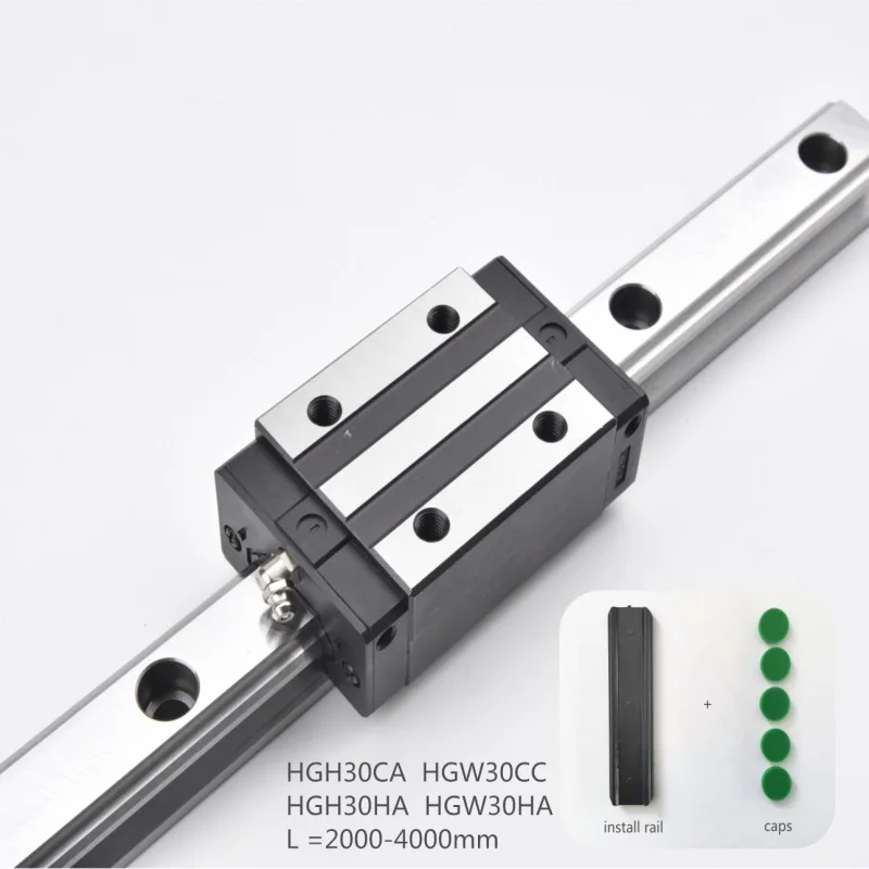 Линейная направляющая 1 шт. блок слайдов HGH30CA HGW30HA + HGR30 L = 2000 2500 3000 3500 4000 мм
