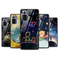 cute little prince for xiaomi redmi note 10 pro max 10s 9t 9s 9 8t 8 7 pro 5g luxury tempered glass phone case cover