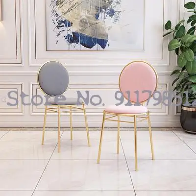 Обеденный стул для дома современный минималистичный табурет со спинкой отдыха