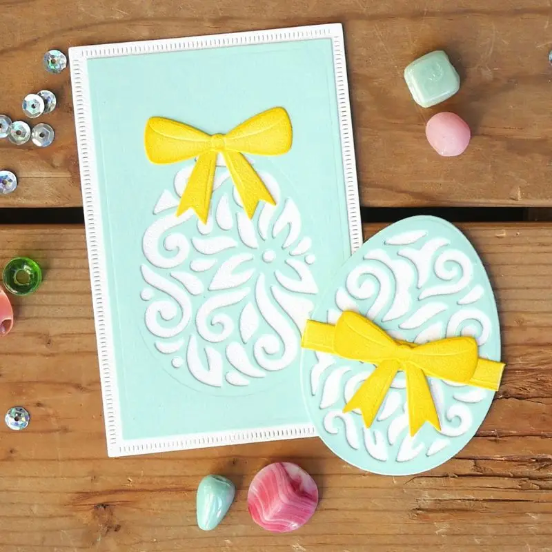 

Microcarving Easter Egg Metal Cutting Dies Stencil Scrapbooking DIY Album Stamp 23GB