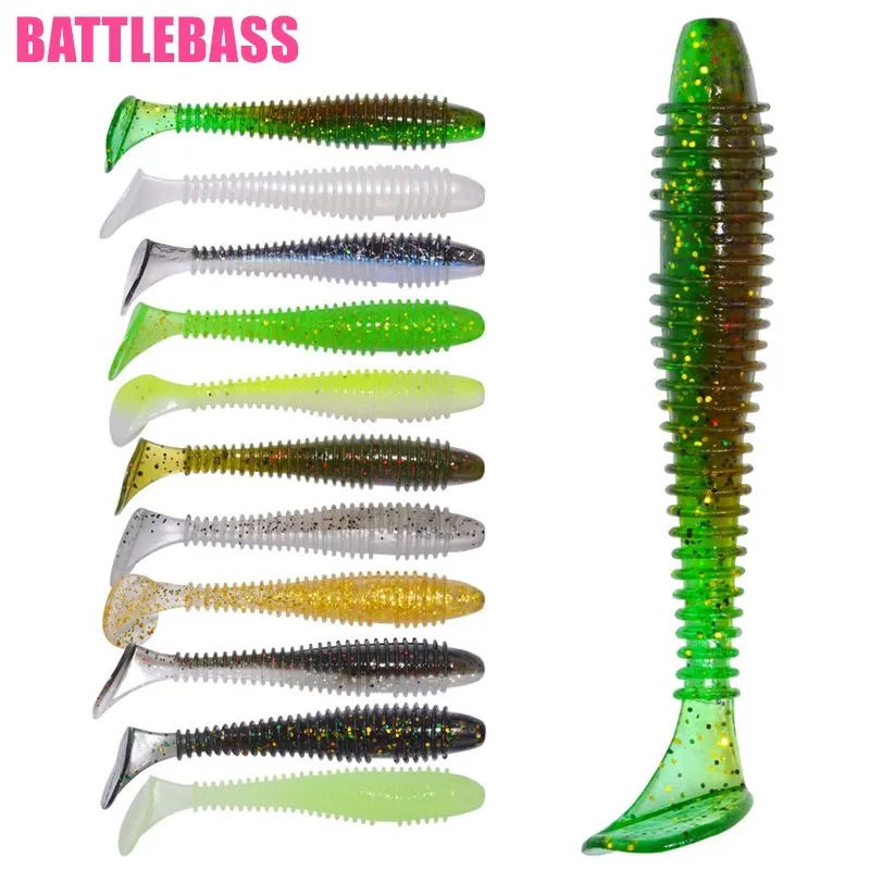 

BATTLEBASS 2020 Мягкая приманка червь Swimbaits рыболовная приманка T Tail мягкая симуляция червь 55 мм/1,45 г Maggot рыболовные приманки 14 шт./лот