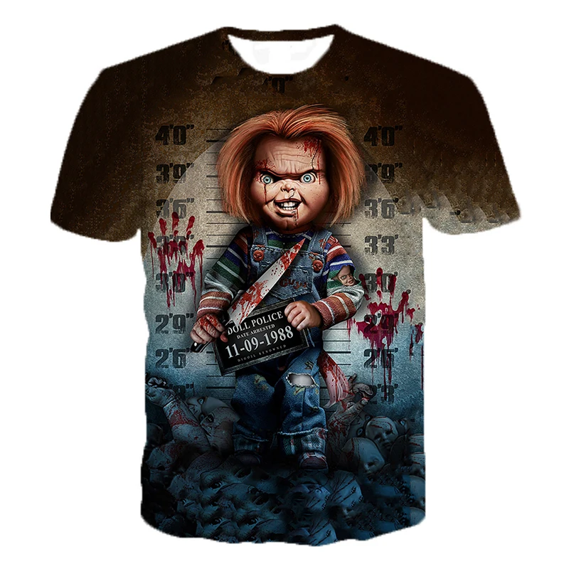 

Летняя трендовая Мода 2021, новая пленочная тема, 3D печать, горячая Распродажа, футболка с коротким рукавом и круглым вырезом для мужчин и женщ...