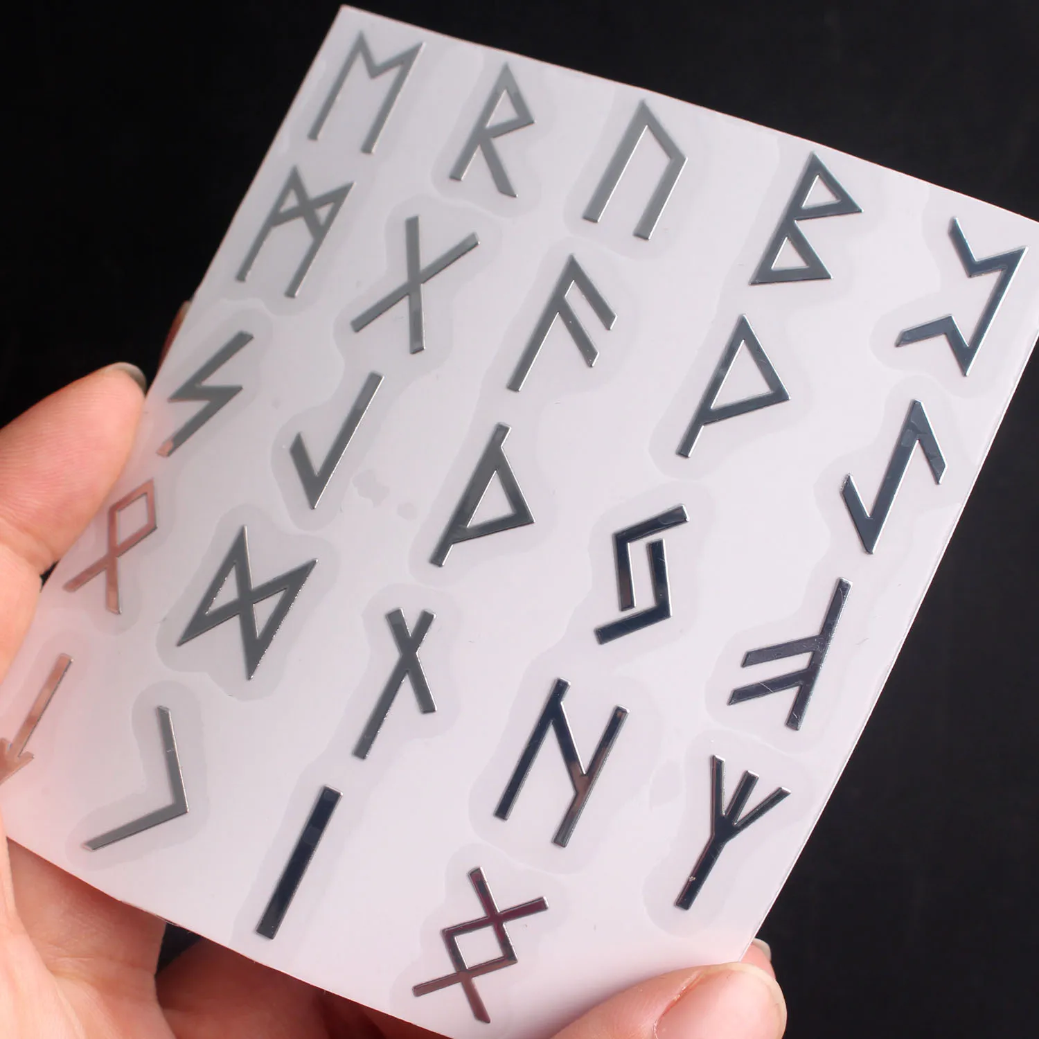 Chakra Energy Metal Rune Stickers Set Copper Paste Runes Amulet Geometry Symbols Sticker Decor Reiki Healing | Дом и сад