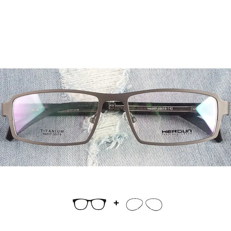 Титановые очки по рецепту для мужчин близорукость/дальнозоркость/астигматизм |