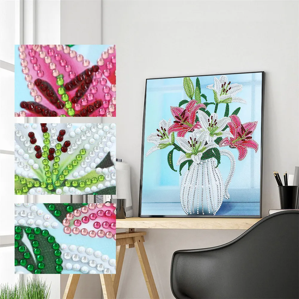 

HUACAN 5D DIY Special Shaped Diamond Painting New Flower Diamond Embroidery Cross Stitch Mosaic Sale Home Decor