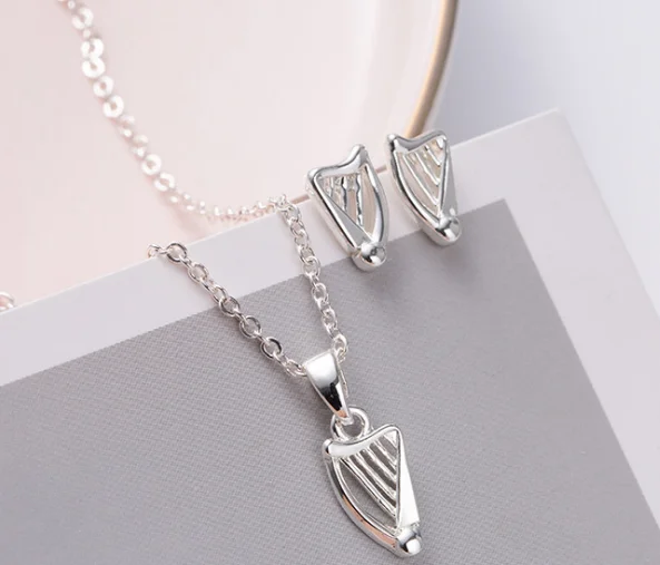 

UXN461 925 Sterling Silver Necklace，earrings