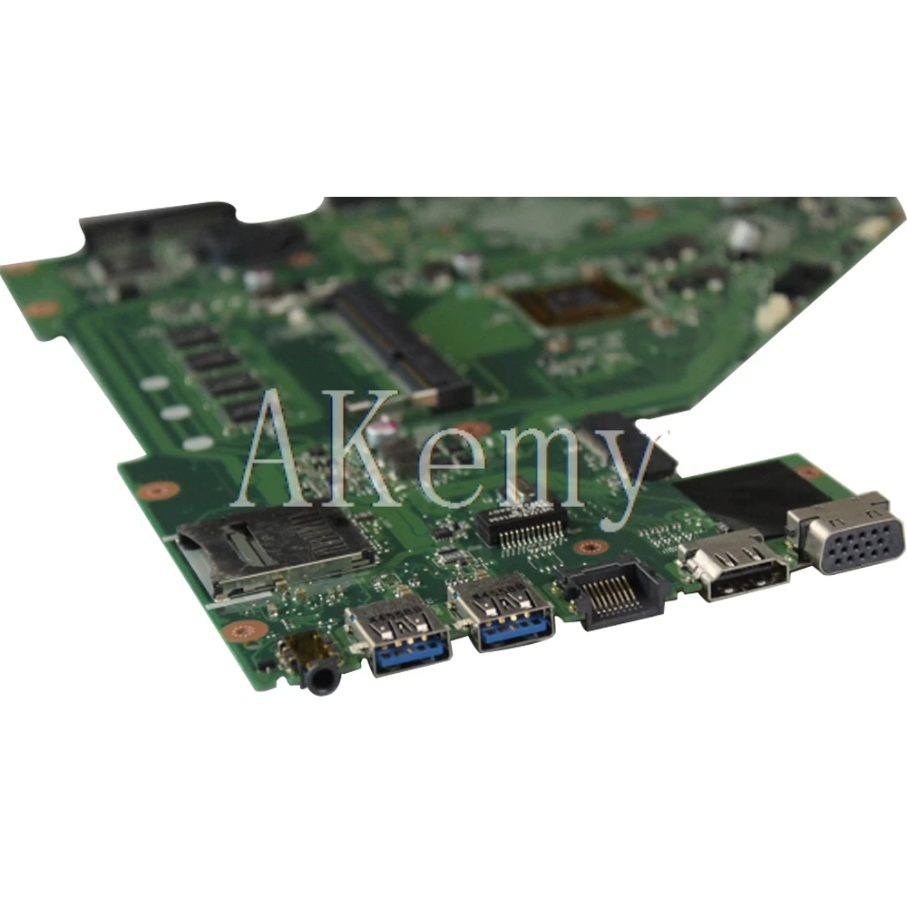 

X550EP X550EA Laptop motherboard For Asus X550EA F552EP F552E A552E X552E D552E original mainboard E1-2100 CPU 2GB RAM test OK