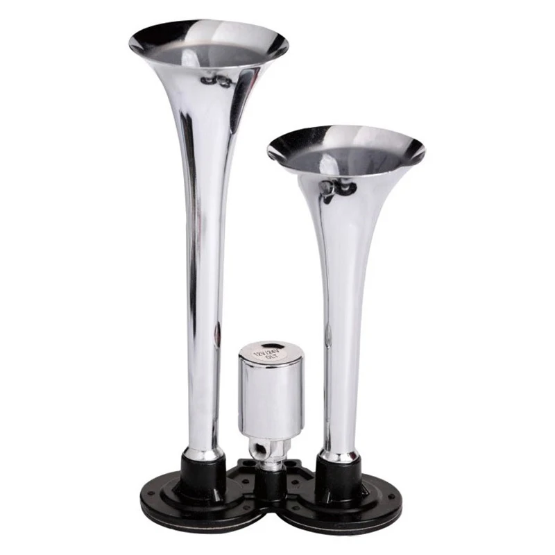 Высококачественный двойной электрический гудок яркий громкий хромированный