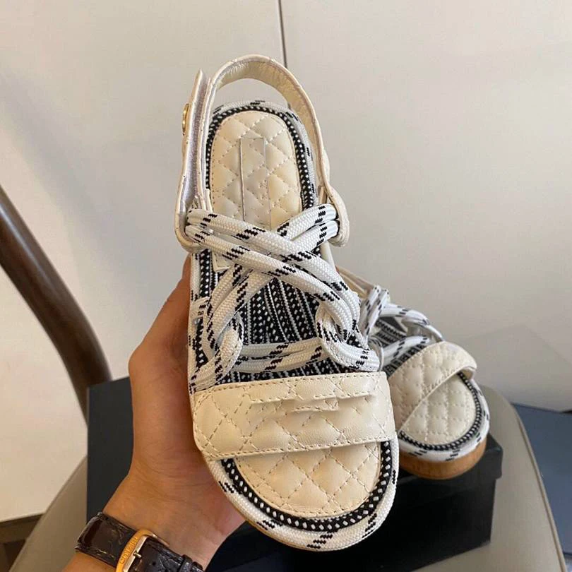 

Prowow Genuine Leather Slippers Women Sandals Fashion Shoes Summer Sandals Luxury Shoes Women Designer zapatillas de mujer