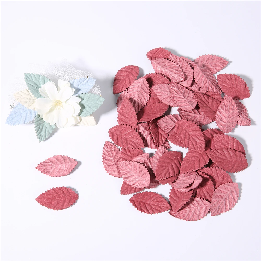 50/100Pcs Gefälschte Baum Blatt Mini Künstliche Blätter Für Hochzeit Hause Dekorationen DIY Handgemachte Kranz Scrapbooking Handwerk Zubehör – Detail 6