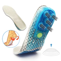 eva spring silicone orthopedic shoes insoles for super shock absorbant elastic sports insole foot pain relieve shoe pad