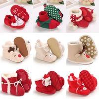 christmas warm soft shoes baby toddler first walkers winter baby boys girls shoes xmas cosplay cute cartoon kids animal shoes