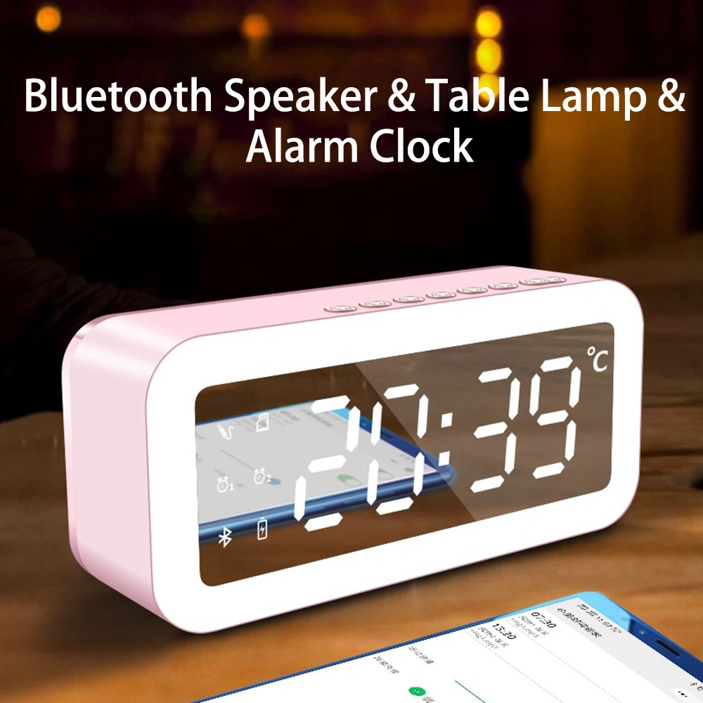 Светодиодный ные Bluetooth колонки беспроводной портативный сабвуфер для планшетов