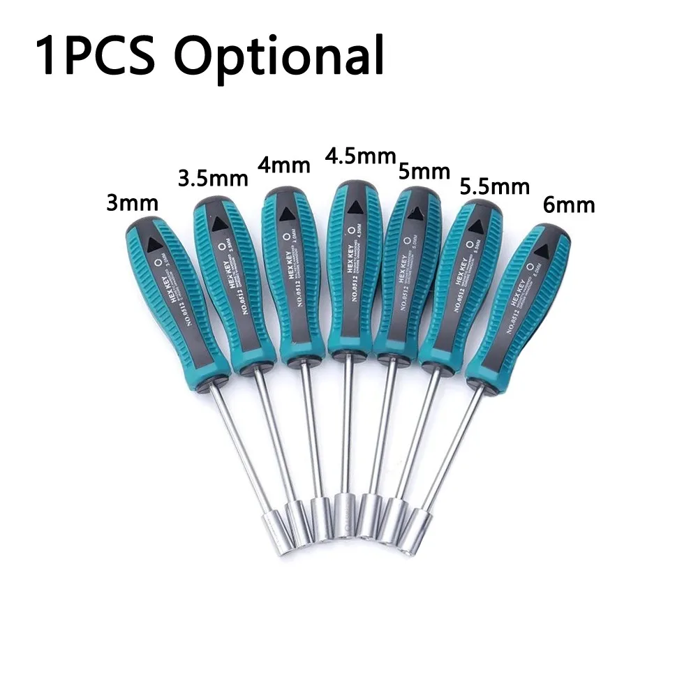 

CR-VPlastic 3-6mm Screwdriver Metal Screwdriver Hex Key Socket Screwdriver Socket Screwdriver Hand Tool