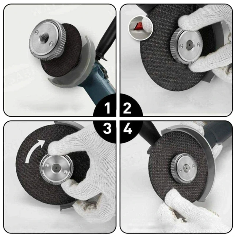 

1pc M14 Thread Angle Grinder Accessories Inner Outer Flange Nut Replacement LX0D