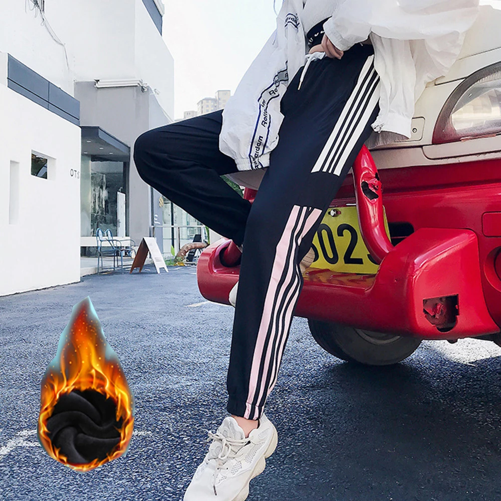 Зимние утепленные брюки в стиле хип хоп BF Классные модные Харадзюку повседневные