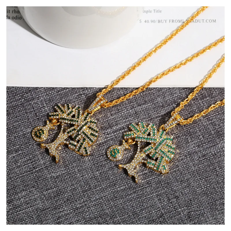 Популярная новинка модная подвеска в стиле хип-хоп с изображением денежного