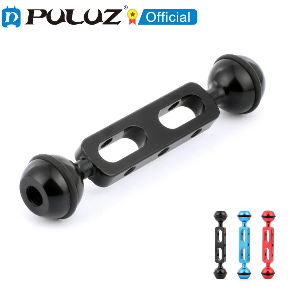 Ручка PULUZ из алюминиевого сплава с двумя шариками 5 1 дюйма 13 см для подводного