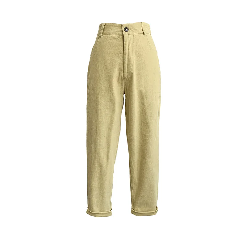 

Spring and autumnwomen's clothing torre's height pants recreational pure color restoring ancient ways nine minutes of pants