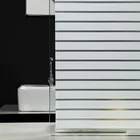 Ширина 30456090 см матовая фотопленка наклейки на стекло для домашнего декора белая полоса виниловая для окна для офиса