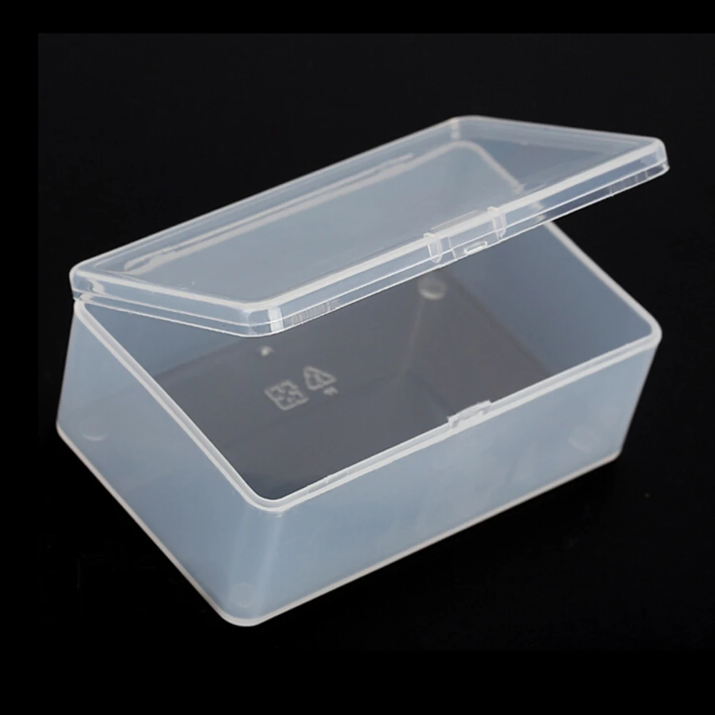 

1Pc Coin Collection Container Case Store Clear Plastic Transparent With Lid Storage Box 10*6*3.6CM
