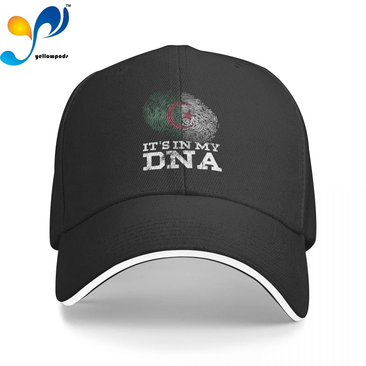 

Algeria Freedom IT S IN MY DNA Algerian Gift Trucker Cap Snapback Hat for Men Baseball Valve Mens Hats Caps for Logo