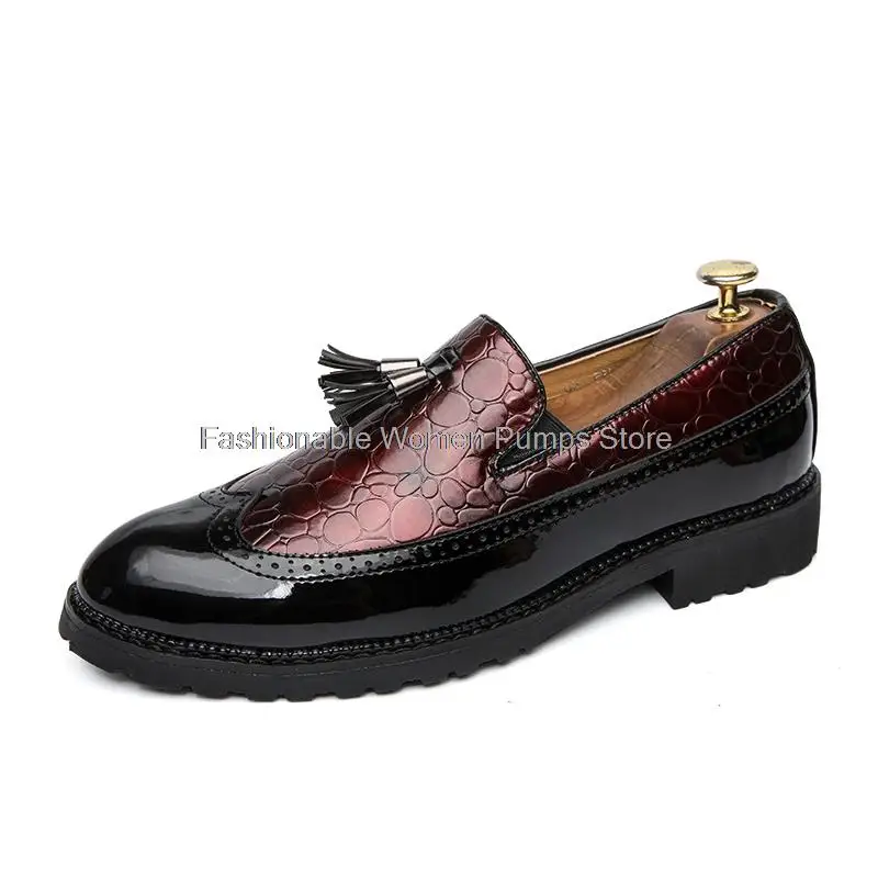 

Fashion Office Shoes for Men Casual Shoes Breathable PU Leather Loafers Driving Moccasins Comfortable Slip on 2021 Male 3 Colour