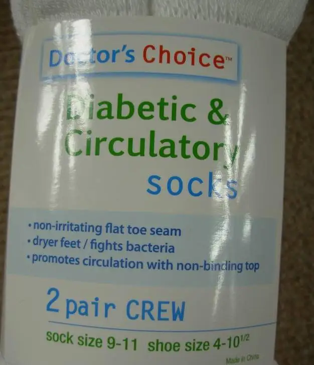 2 пары Эластичные носки 100% хлопок высокое качество для диабетических ног Уход