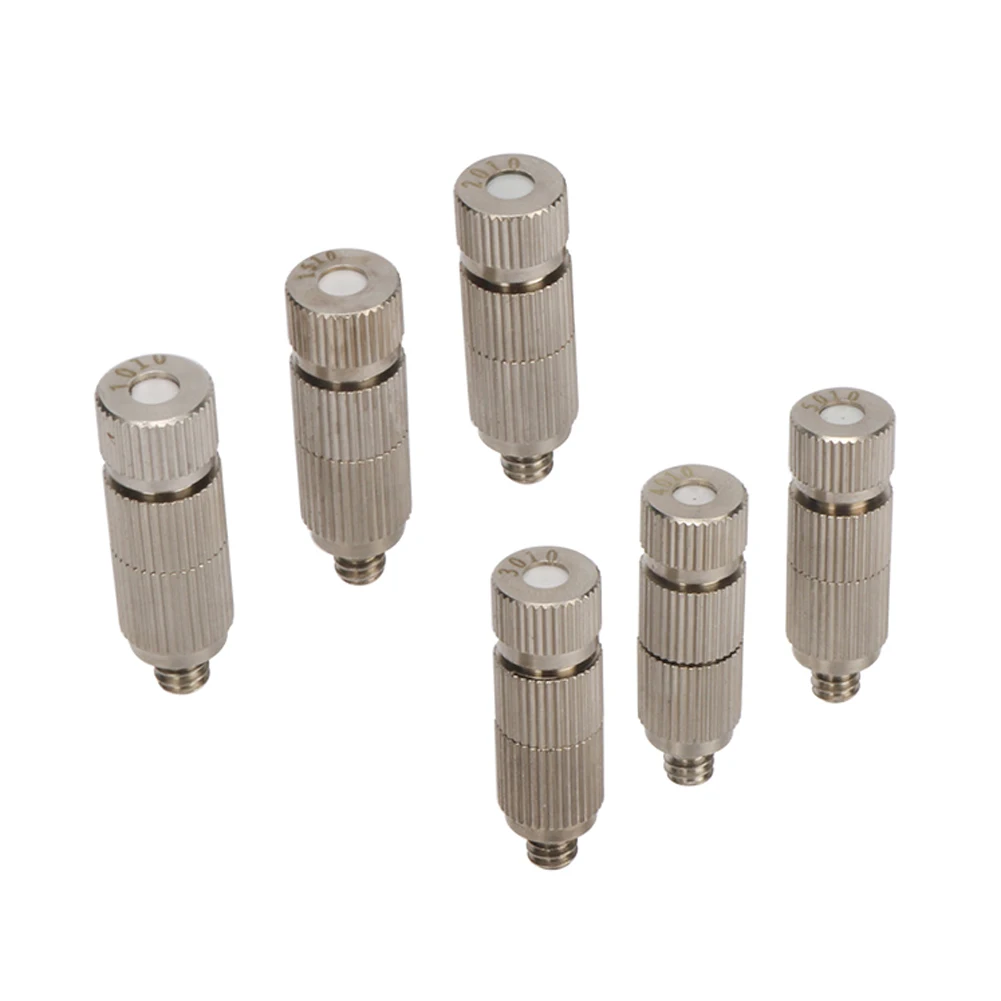 Garden High Pressure 3/16 Thread Ceramic Filter Atomizing Nozzles 0.1/0.15/0.2/0.3/0.4/0.5 mm Cooling Humidify Nozzle 100 Pcs