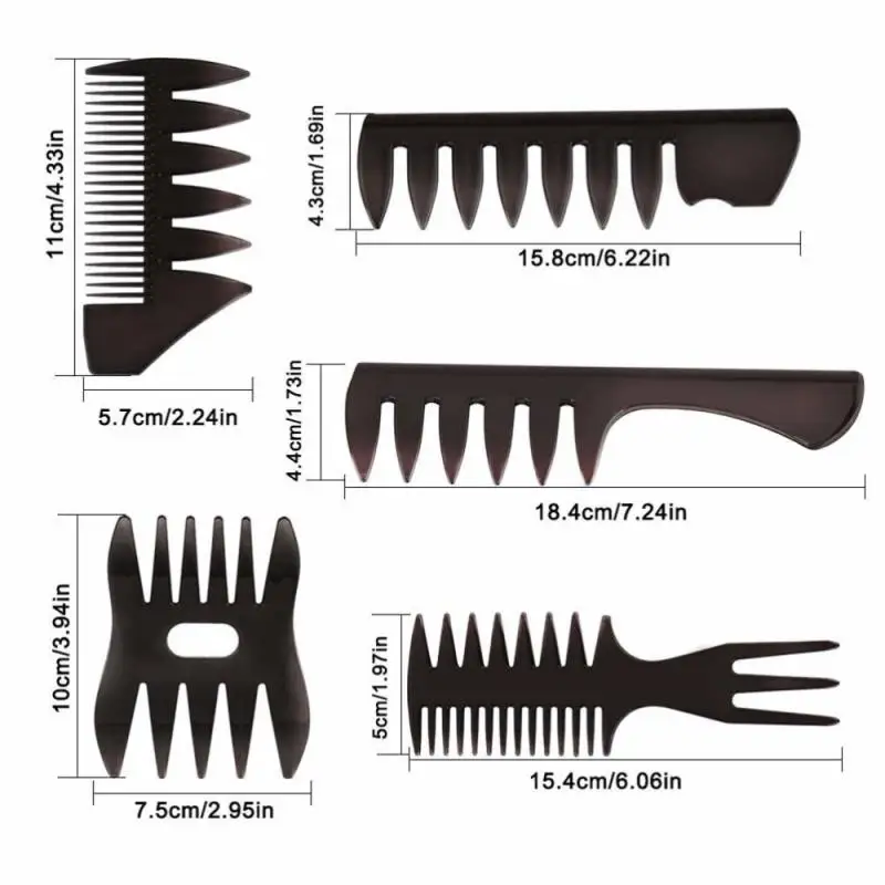 

Stylist Anti-static Hairdressing Combs Multifunctional Hair Design Hair Detangler Comb Makeup Barber Haircare Styling Tool Set