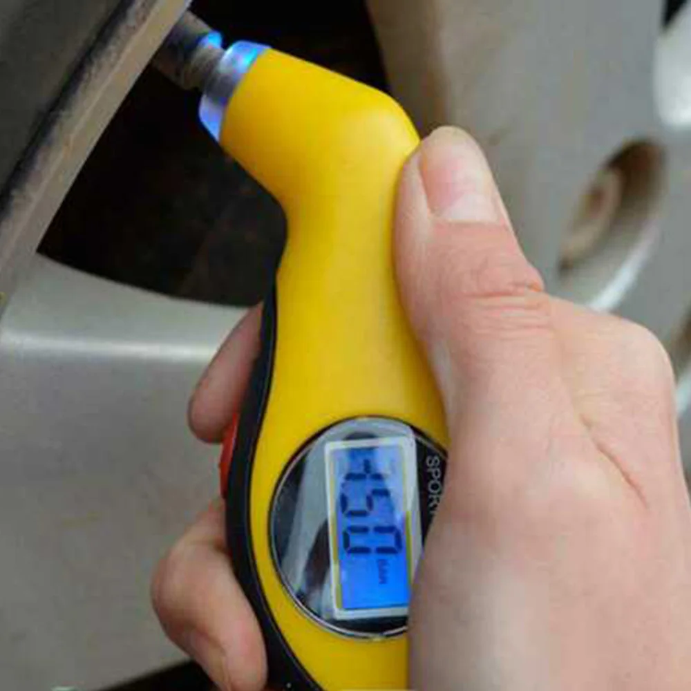 Автомобильный цифровой манометр для шин мотоциклетный прибор измерения