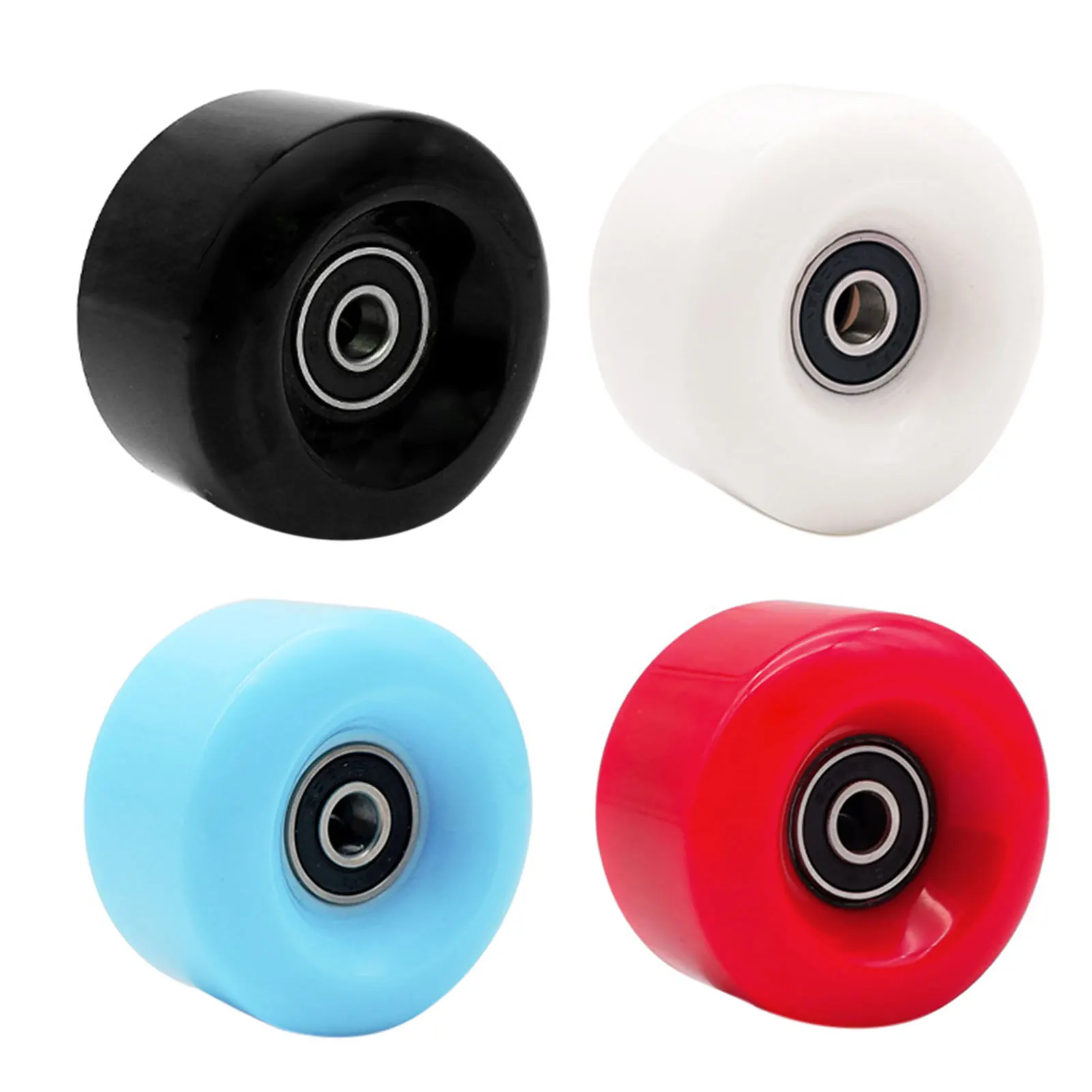 

Non-slip Skateboard Wielen Double-Row Roller Skate Wheels Durable Wear-Resistant PU Shock Wheels For Outdoors Indoors