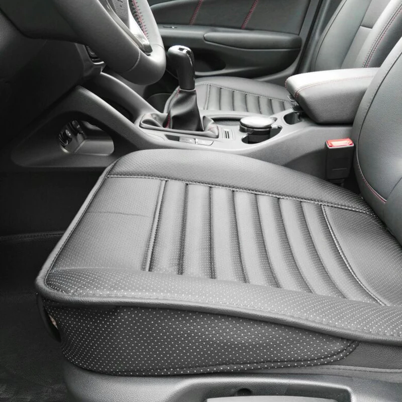 Комплект чехлов на сиденья автомобиля 1 шт. без спинки из искусственной кожи