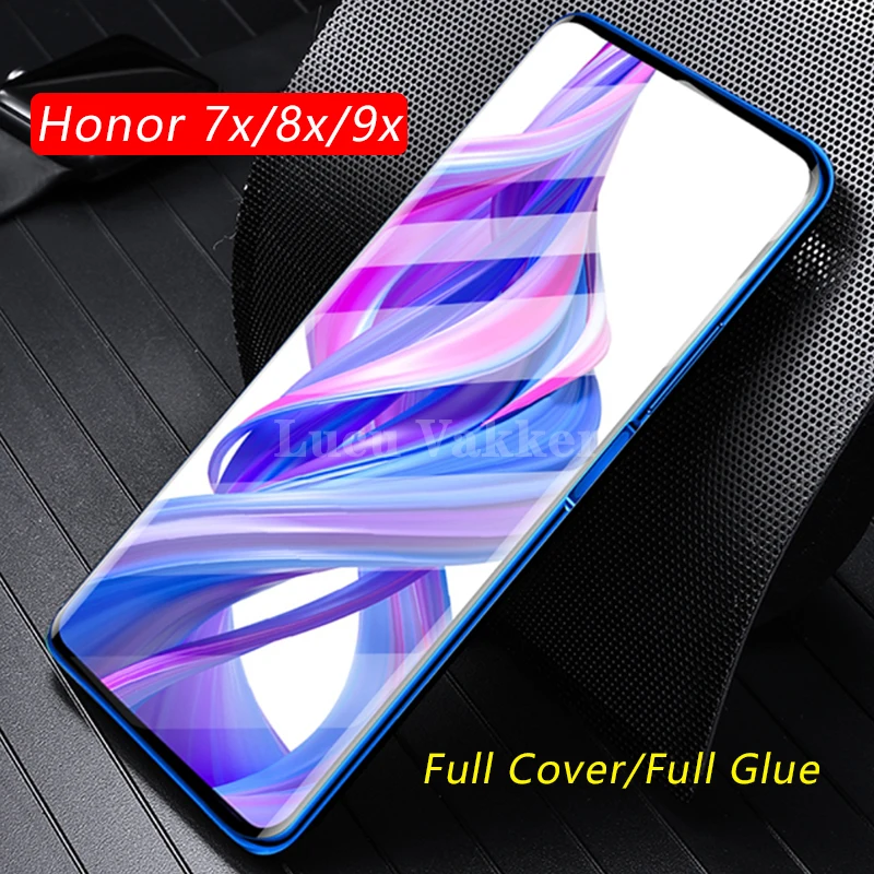 tempered glass phone case for huawei honor 7x 8x 9x cover Protective Accessories on the honor7x honor8x honor9x 7 8 9 x x7 x8 x9