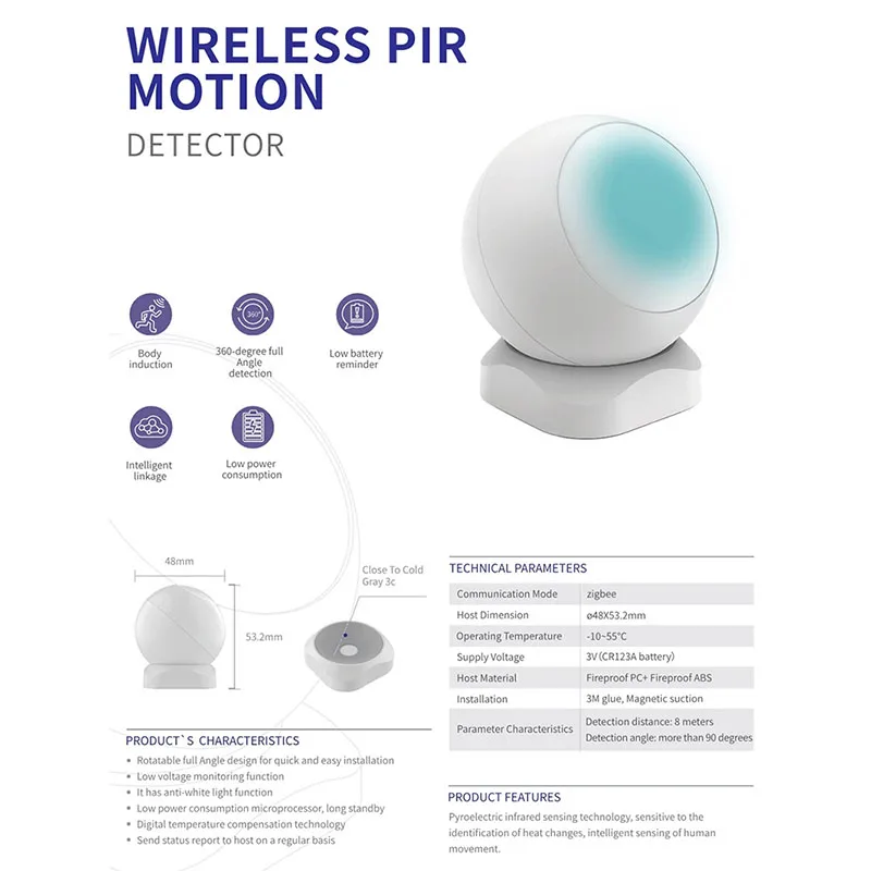 

ligent Security, Infrared Detector, Sensor, ligent Linkage for Office, Home