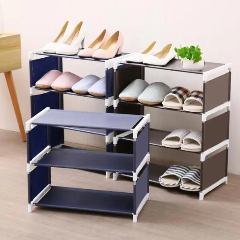 Сделай сам Складная 5 Слои Нетканая обувная стойка большой Размеры дома Гостиная