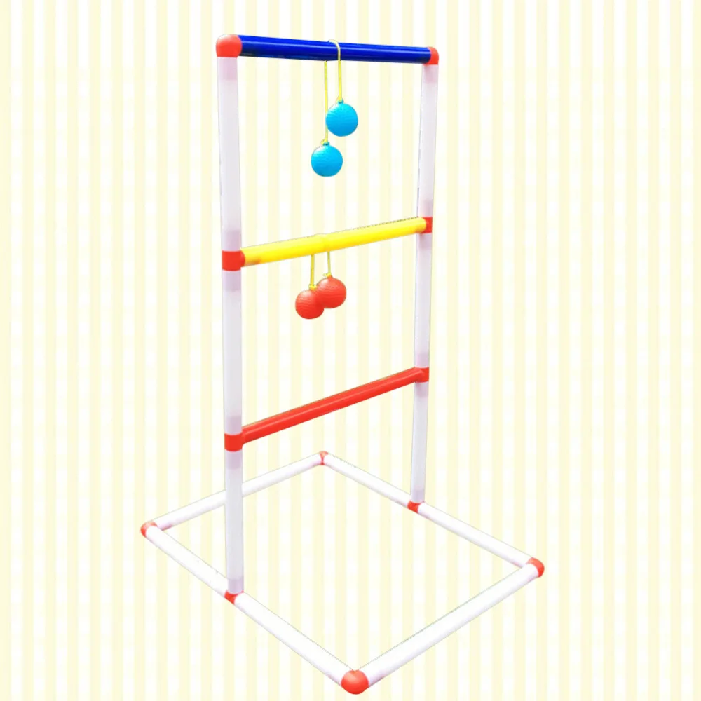 

1 Set Simple Ladder Toss Game Toss Game Playing Frame and Kit for Indoor Outdoor Kids Fun