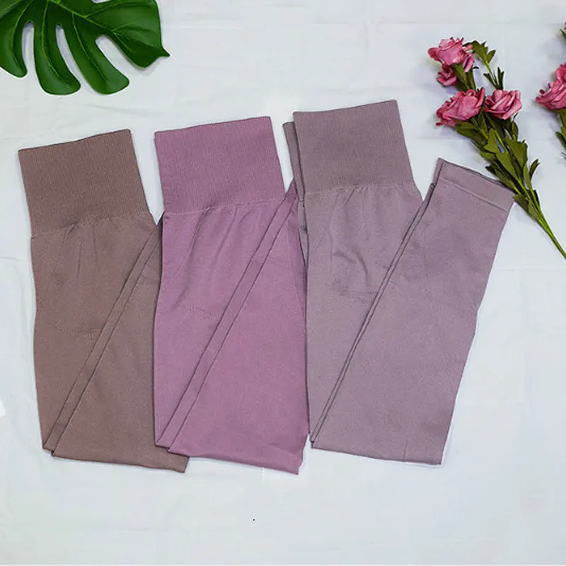 Женские спортивные Леггинсы для спортзала нейлоновые штаны йоги Капри с высокой