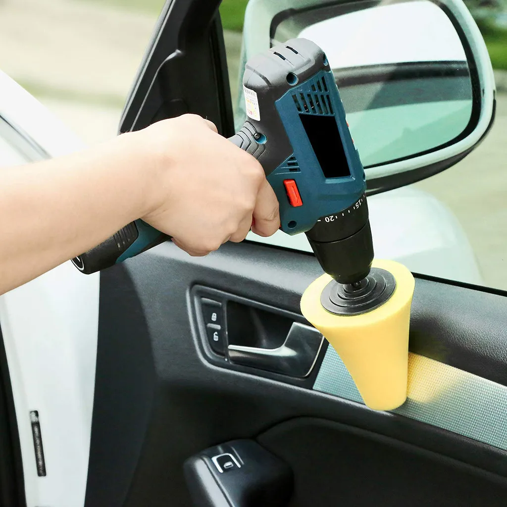 Конусная поролоновая подушка для мойки автомобиля Полировочная буферная губка