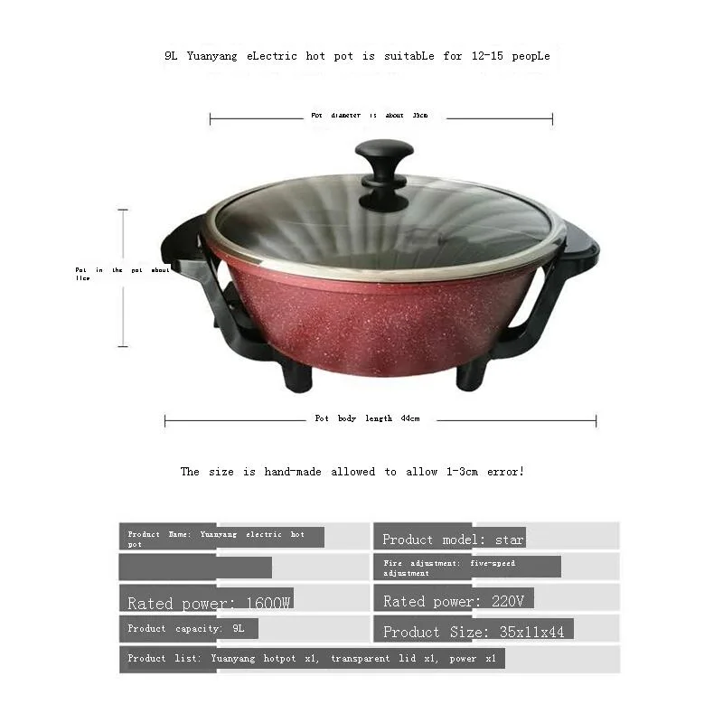 aparato enseres de cocina equipment commercial home kitchen appliance elektrikli ev mutfak elektrik aletleri electric skillet free global shipping