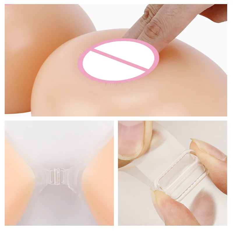 SAR Style Round Shape Silicone Artificial Breasts Forms False for Cross Dressing or Woman Enhancement