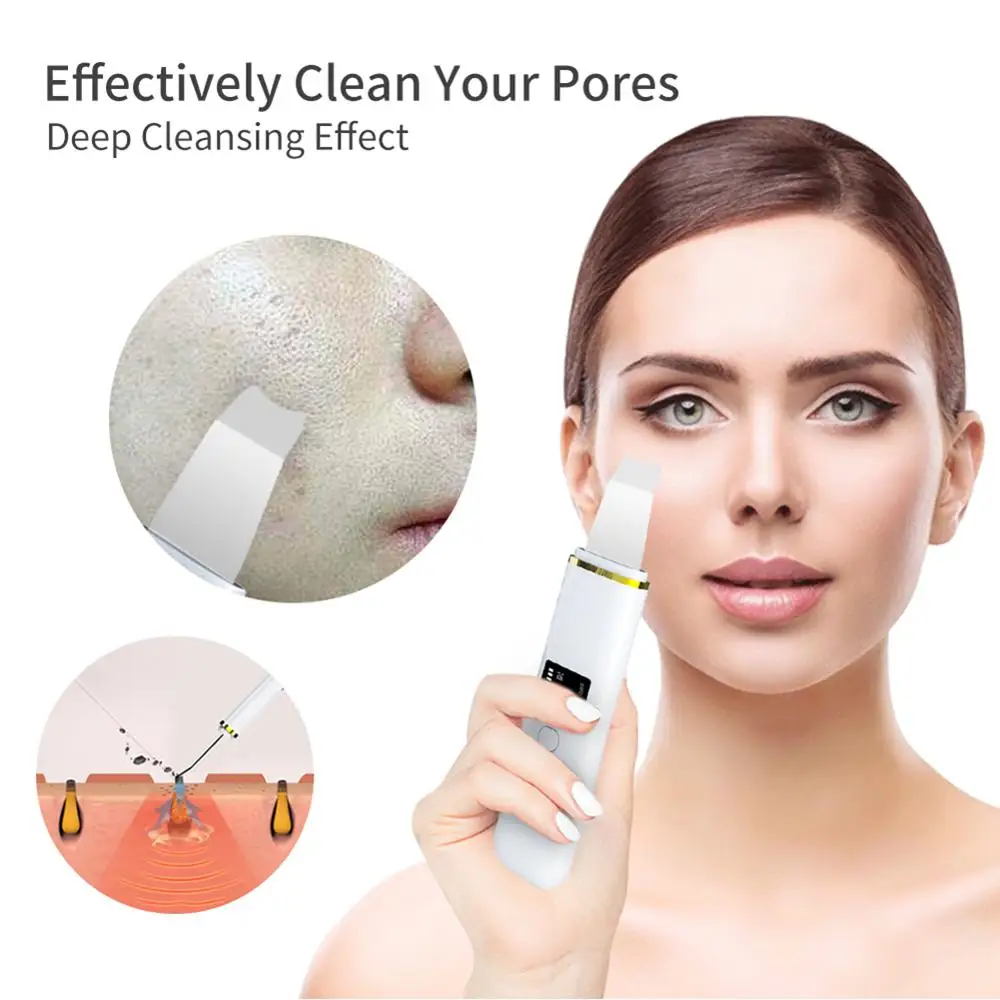 

Skin Care Scrubber Pore Cleaner Deep Face Cleaning Skin Care Machine Skin Tightening Reduce Wrinkles Facial Care Beauty Women
